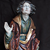 Juan el Apóstol - 80cm pintado - Antigüedad gótica - detalle - Helmut Perathoner