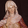 Saint Anna - pine wood - painted - hand carved in Val Gardena by Helmut Perathoner