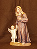 Pastora con niño para natividad - pintado