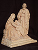 Sagrada familia en pino piñonero para natividad