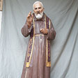 Saint Padre Pio life-size by Helmut Perathoner in Ortisei