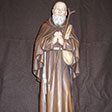 St. Ignatius from Làconi in wood, carved by Helmut Perathoner in Ortisei