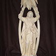 Holy Corona carved in lime wood (natural wood before staining) by sculptor Helmut Perathoner