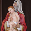 San Simeone con Gesù bambino - Scultore in legno Perathoner Helmut
