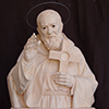 Skulptur aus Holz - Büste mit Kristallaugen - Hl. Padre Pio von Pietrelcina - Perathoner Helmut Bildhauer in Gröden - www.perathoner.com